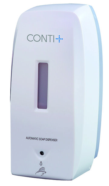 CONTI+ SC-7501 Desinfektionsmittelspender | 0,5l **elektronisch (mit Batteriebetrieb) | Wandmontage | berührungslos über RS-Sensor | Kunststoff weiß CONT17500817501