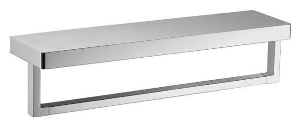 CONTI+ Ablage mit Handtuchhalter 400 mm, für Wandbefestigung, verchromt Art.Nr. CONT23300010410