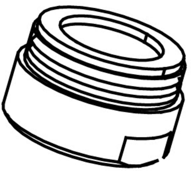 CONTI+ Strahlregler komplett druckfest, M24, Edelstahllook  Art.Nr.  CONZ8939114