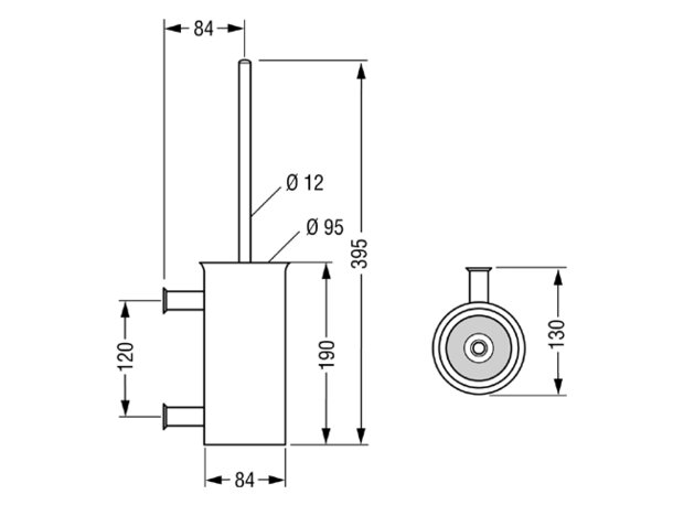 CONTI+ Marathon WC-Bürstengarnitur, WCBG-MA2-WBF-EMG  Art.Nr.  MA2-A002,27